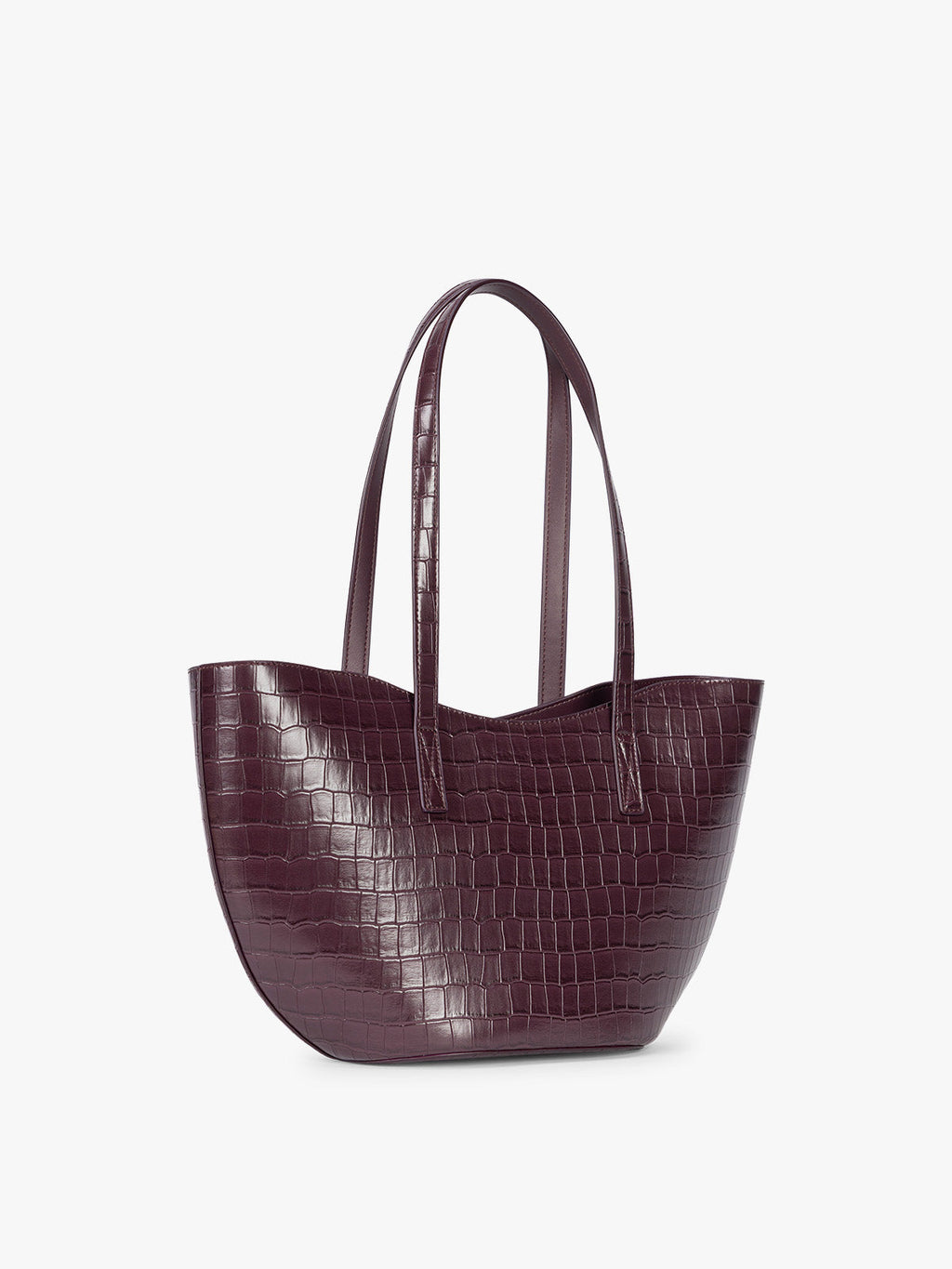 Haven Tulip Tote in Croc-Embossed