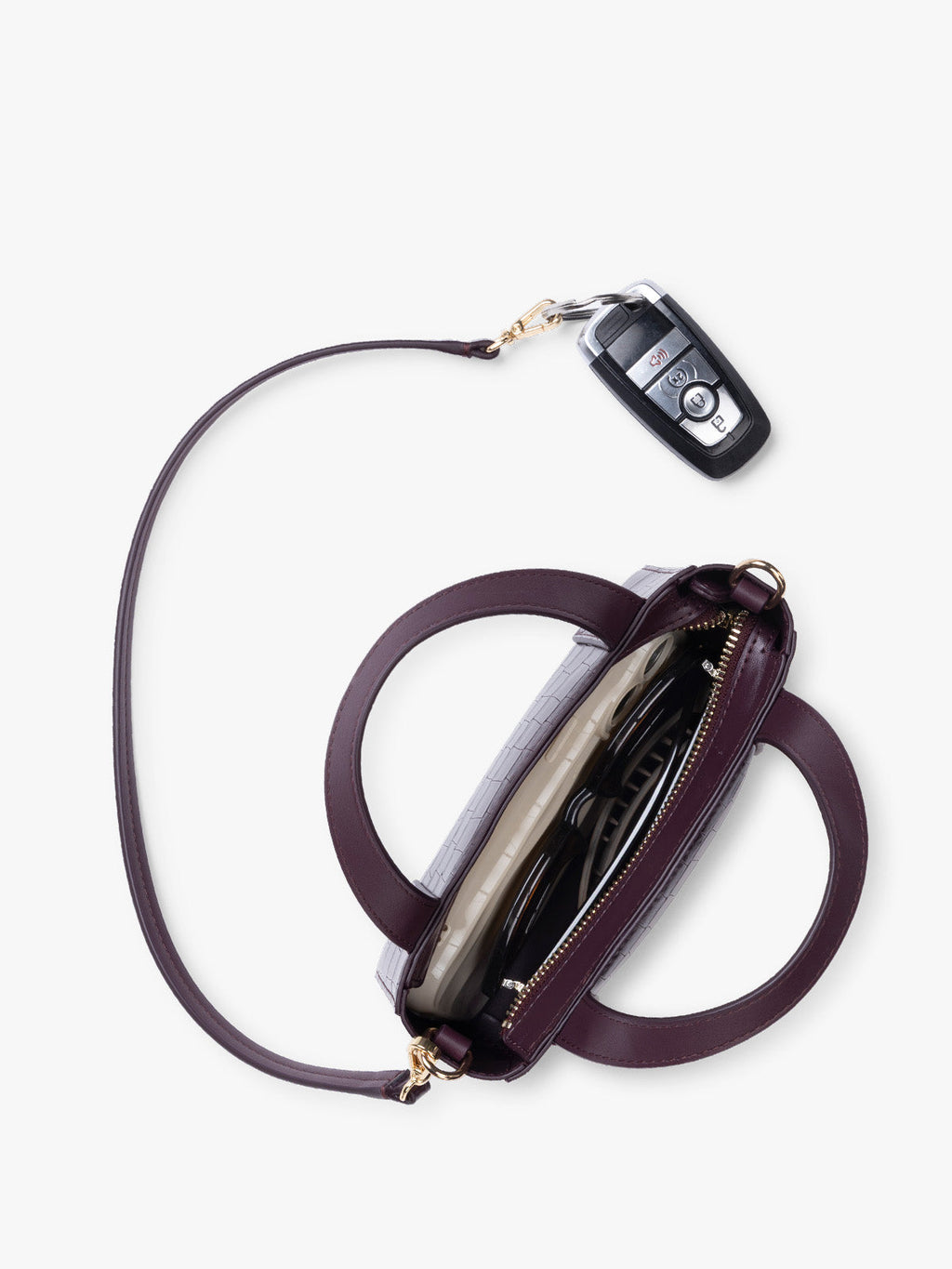 Haven Mini Crossbody Bag in Croc-Embossed