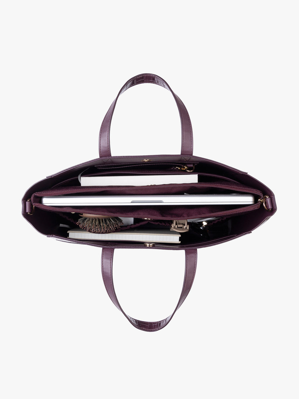 Haven 15" Laptop Tote Bag in Croc-Embossed