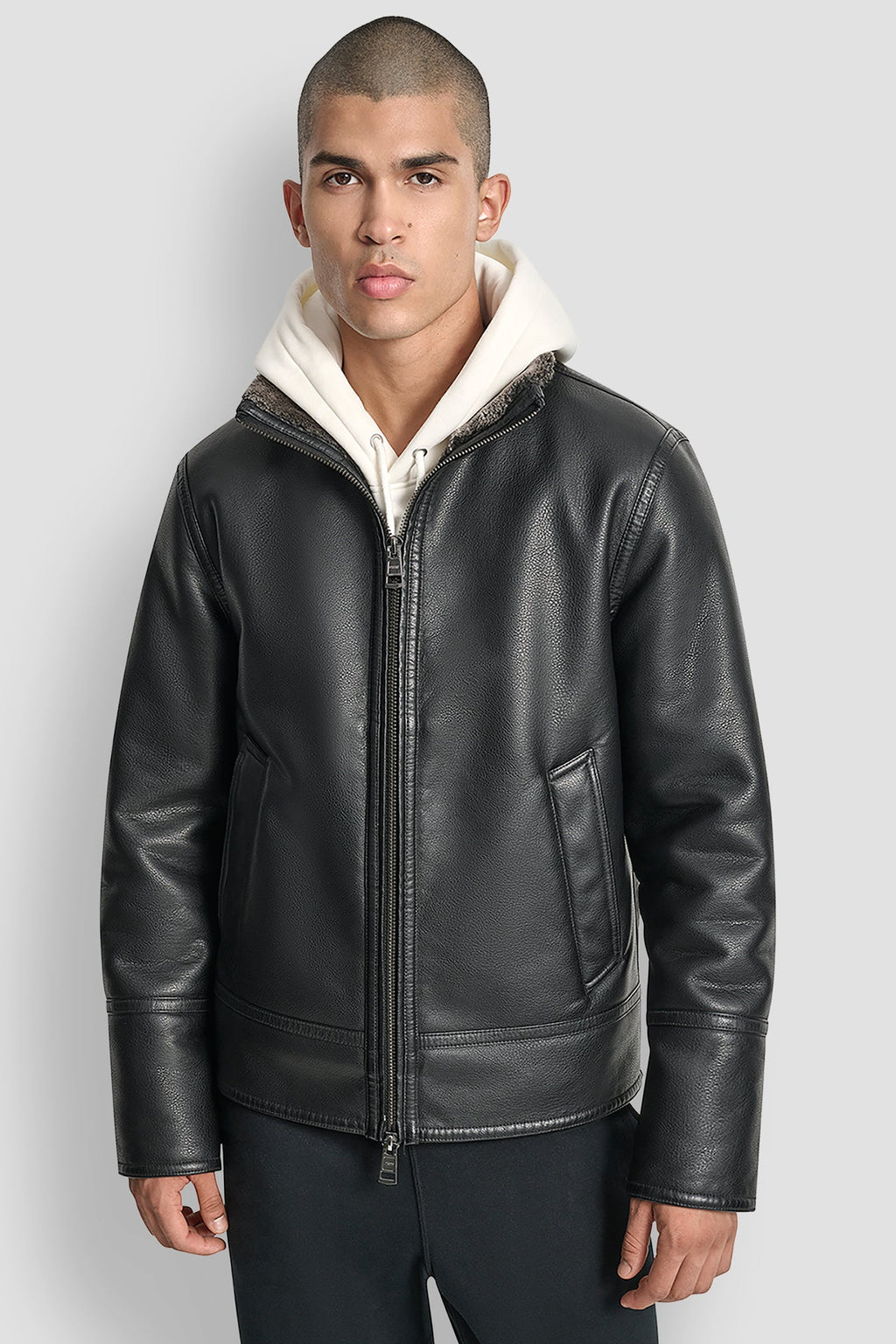 FAUX FUR LINED JACKET