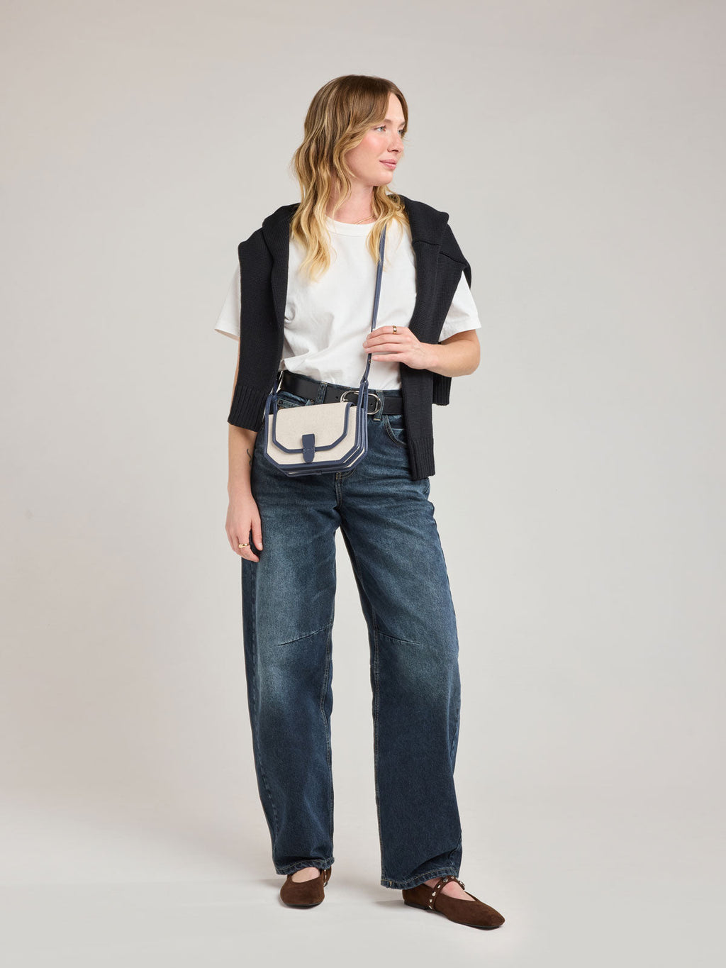 Colette Crossbody Wallet Bag in Canvas